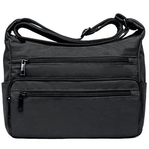 RFID Purses for Women Fabric Nylon Multi Pocket Crossbody Bag Ladies Travel H... - Picture 1 of 6