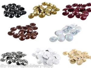 24 mm 18 mm Sofa Polsterung Kopfteil Knöpfe Schleife zurück keine Abdeckung Knöpfe 8 Farben - Bild 1 von 17