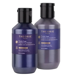 Theorie Purple Sage Brightening Shampoo and Conditioner Travel Duo 90ml - Picture 1 of 3