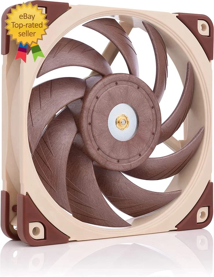 Ventilador silencioso premium Noctua NF-A12x25 PWM, 4 pines (120 mm, marrón) Foto 1 de 4