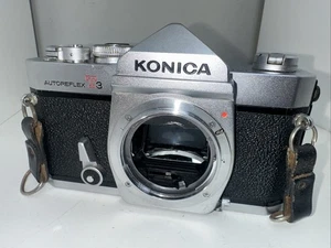 Konica Autoreflex T3 35mm Film SLR Camera Body, Chrome (AR-Mount) - Picture 1 of 15