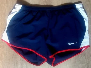 Pantalones Cortos Nike Dri Fit Running Active MUJER L Azul Marino, Rojo, Blanco Malla Blanco Swoosh - Imagen 1 de 5