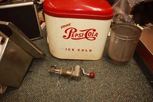 Antik Vintage Multiplex Getränk Pepsi Cola Soda Brunnen Sirup Spender Genießen - Bild 1 von 24