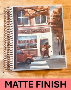 MATTE Finish Books and Coffee Cover Set 4 use w/ Erin Condren Planner~ - Picture 1 of 7