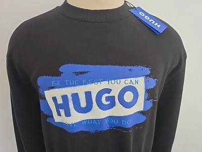 HUGO BOSS Nueva Sudadera Para Hombre Logo Cuello Redondo Talla XXL Foto 1 de 4