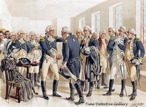 "Washington's Farewall to Officers by Henry Ogden - Revolutionary War Art Print - Picture 1 of 1