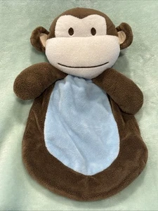 Brauner Affe blau Bauch Baby liebevolle Sicherheitsdecke flach Plüsch 12 Zoll Ta RN #119741 - Bild 1 von 6