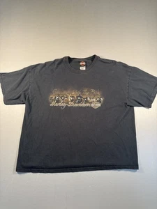 Vintage Harley Davidson Shirt Mens 2XL Running With The Pack Motorcycle 2000s - Picture 1 of 8