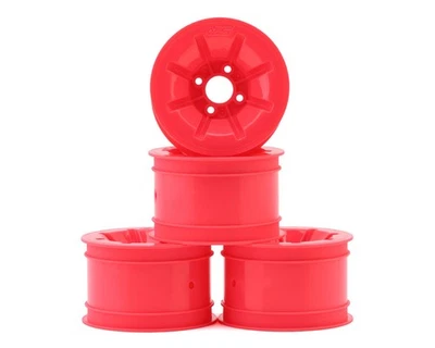 JConcepts RC10 Pioneer 2.2 Rear Wheels w/Adapters (Pink) (4) [JCO3464P] - Image 1 of 3