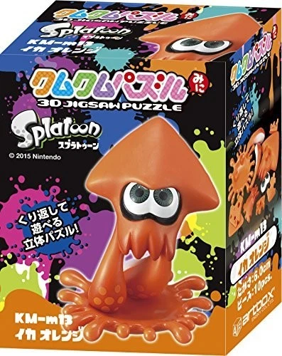 ENSKY Splatoon Squid Orange 6cm Kumkum Puzzle 3D Puzzle 10 Pieces KM-109from JP - Image 1 of 1