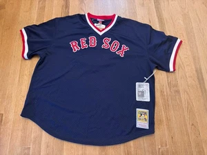 BOSTON RED SOX TED WILLIAMS COOPERSTOWN MITCHELL & NESS BLUE JERSEY Size 3xl - Picture 1 of 15