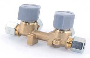 Válvula de gas 2 vías 8 mm Truma VK2 bloque de distribución autocaravana distribuidor de gas PN16 DVGW - Imagen 1 de 6
