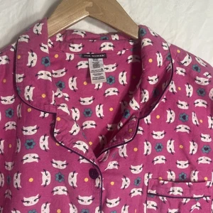 Joe Boxer Pink Cats Women Sz Large 2-Piece Soft Flannel Pajama Sleep Set GU Cat - Picture 1 of 12