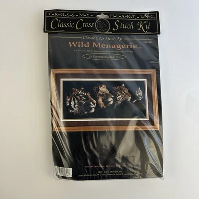 Cross My Heart Wild Menagerie 2001 kit de punto de cruz contado #CSBK-230-1 de colección Foto 1 de 4