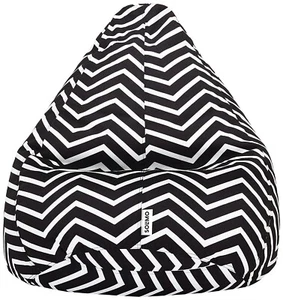 Bean Bag Sofa Chair Cover Organic Canvas Zebra Printed Cover XXXL Without Beans - Picture 1 of 5