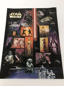 HOJA DE COLECCIONISTAS STAR WARS EE. UU. SELLOS POSTALES 30 ANIVERSARIO YODA DARTH VADER - Imagen 1 de 6