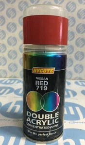 Hycote Nissan Red 150ml Double Acrylic Spray Paint Aerosol - Picture 1 of 3