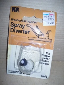 KF #1546 Waschbarer Wasserhahn Sprühumschaltgerät für einhebelige Küchenarmaturen. NOS - Bild 1 von 7