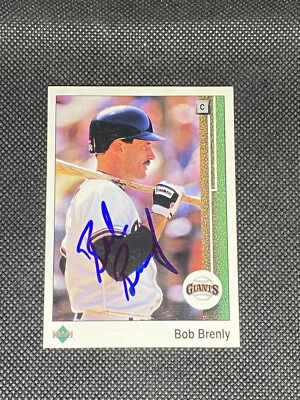 Bob Brenly San Francisco Giants 1989 Upper Deck Signed Auto Card #479 ~ COA - Image 1 of 3