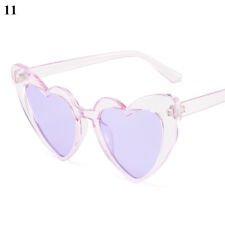 Womens Sexy LOVE Heart Shaped Sunglasses Retro Gradient Color Lens Eye Glasses