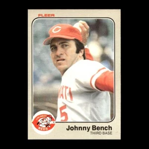 Johnny Bench 1983 Fleer Cincinnati Reds #584 NM Vintage! 5 - Picture 1 of 2