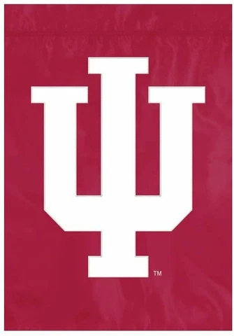 Indiana University Hoosiers Premium Garden Flag Banner Applique Embroidered Cover