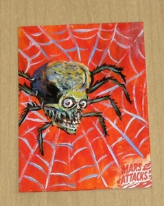2021 Topps Mars Attacks Uprising sketch card 1/1 Audrey Funk Mad Monster Lady - Picture 1 of 2