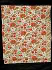 Handmade Kantha Quilt Floral Print Bedspread Bedcover Throw Coverlet Queen Size
