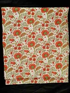 Handmade Kantha Quilt Floral Print Bedspread Bedcover Throw Coverlet Queen Size - Picture 1 of 4