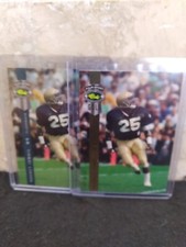 1992 (2) Classic Four Sport Rocket Ismail Gold & Base #310-Notre Dame-RC!