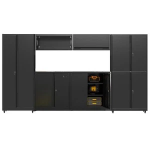 Rolling Garage Storage System, Workshop Storage Cabinet for Utility /Tool Room - Picture 1 of 15