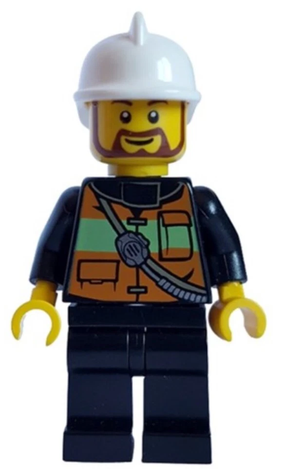 LEGO MINIFIGURE CITY FIREFIGHTER USED CONDITION CTY0507!! - Image 1 of 1