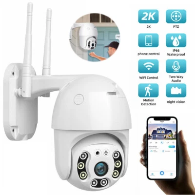 Outdoor WIFI Camera Wireless 1080P IP CCTV PTZ Home Security Remote Monitor - Image 1 of 4
