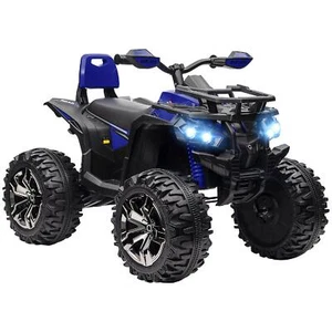 Quad Elettrico per Bambini 3-5 Anni 12V con Fari e Pedale Blu BUA714F Dechome - Foto 1 di 6