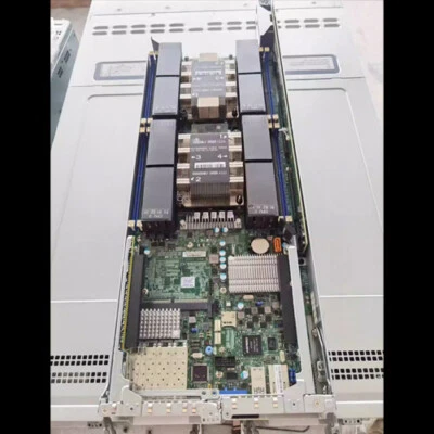 Supermicro 2029BT-HNTR Server 24X2.5" 8x6152 cpu 1024G RAM 4XNode 4x960 NVME SSD - Image 1 of 4
