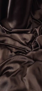 Tela satinada Charmeuse marrón 58"" PRECIO POR METRO - Imagen 1 de 2