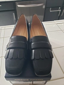 ADRINNE VITTADINI GERYL BLACK LOAFER FLAT SHOES - Picture 1 of 16