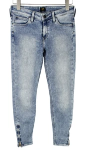 Lee Scarlett Cropped Jeans Damen W28/L31 Knöchellang Zip Säume Stretch - Bild 1 von 9