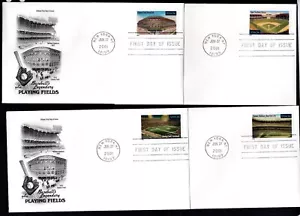 U.S. Scott #3410 34c Playing Fields Set/10 ArtCraft First Day Covers - Picture 1 of 3