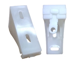 Supporto a levetta 7 cm in plastica Mottura profilo staffa ricambi bastone tenda - Foto 1 di 6