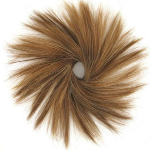 hair bun scrunchie dark blond hair copper ref: 21 g27 peruk - Picture 1 of 2