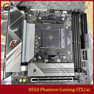 FOR ASROCK B550 Phantom Gaming-ITX/ax AMD AM4 DDR4*2 64GB Mini-ITX Motherboard - Picture 1 of 6