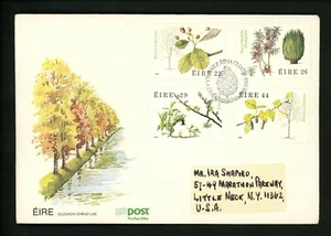 Postal History Ireland FDC #585-588 plants trees flora 1984 - Picture 1 of 3
