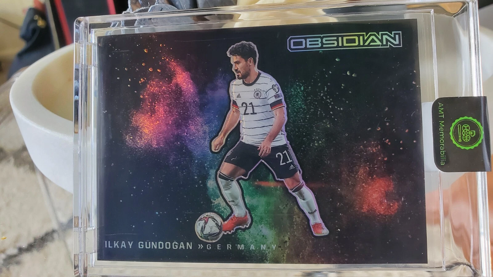 ILKAY GUNDOGAN  2021-22 Obsidian Soccer Color Blast! SSP FIFA World Cup Germany