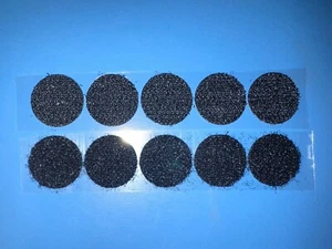 Velcro® Coins Circles Dots - Sticky Back Hook & Loop - 3/4” - Black - LOT OF 5 - Picture 1 of 1