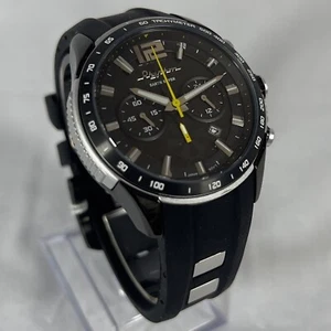 Rhythm Earth Saver 401 Black Solar-Powered Chronograph Watch - ES1401R05 - Picture 1 of 4