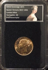 PRACHTEXEMPLAR - GOLD Sovereign 1871 - Großbritannien - Queen Victoria - Nr. 30 - Bild 1 von 14