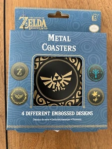 The Legend of Zelda: Breath of the Wild Metalluntersetzer 4er Set - Neu, versiegelt - Bild 1 von 4