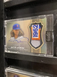 2017 Topps Dynasty Jacob DeGrom Jersey Patch Autograph 1/5 Mets Auto 1962  - Picture 1 of 1