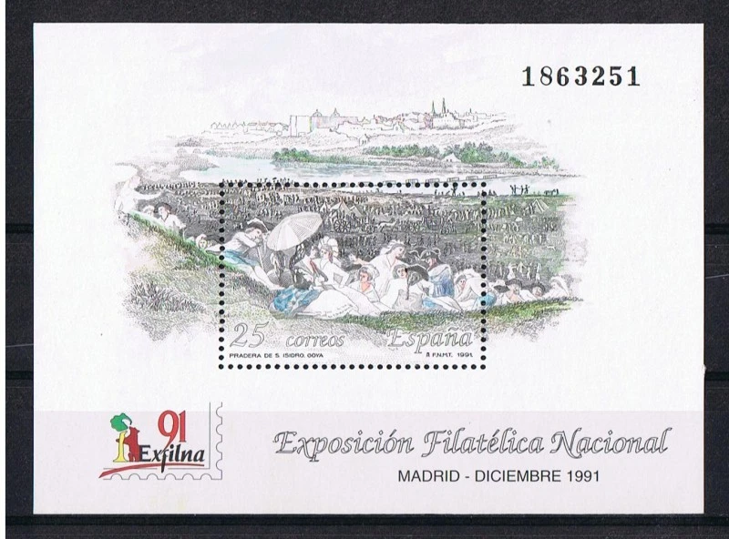 SPAIN Edifil # 3145 ** MNH Set EXFILNA 91 - Image 1 of 1